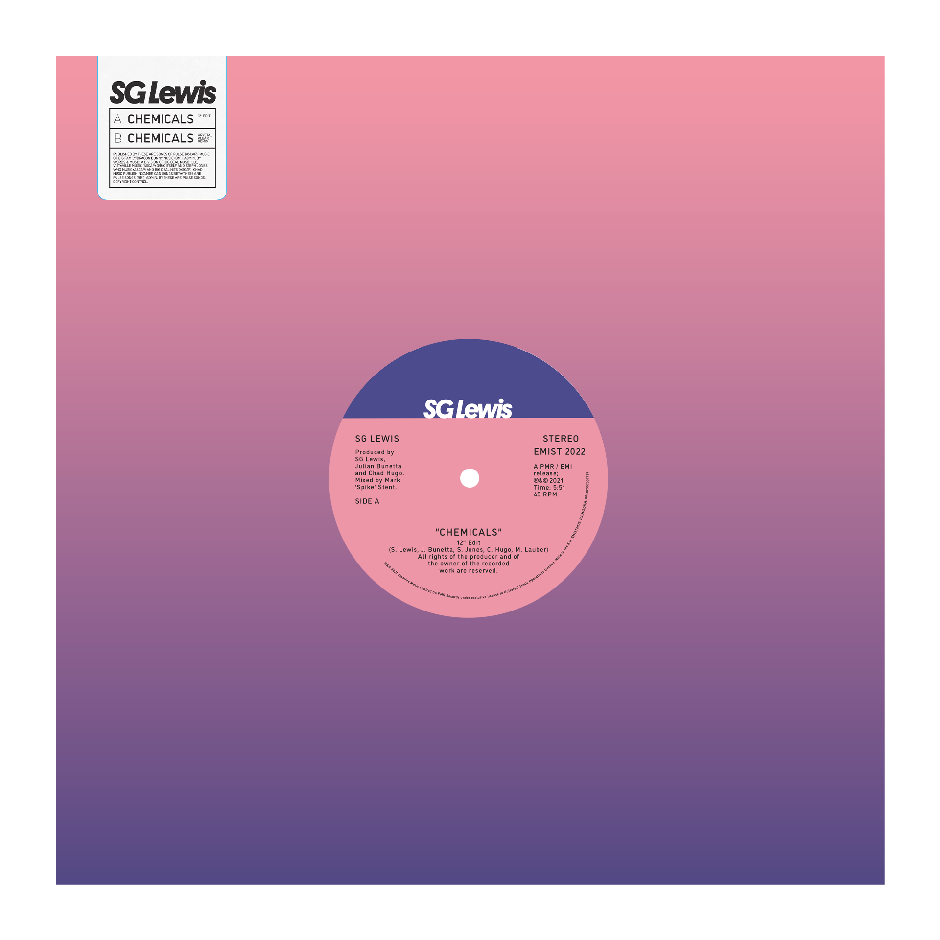 SG Lewis - Limited Edition Chemicals 12” Vinyl