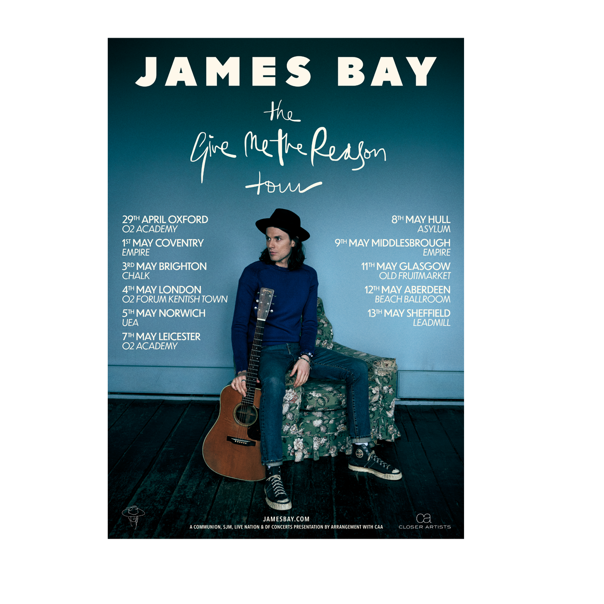 James Bay - Limited Edition Tour Print